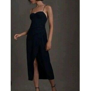 BHLDN Lyra Navy Blue Wedding Party Size 8 NWT